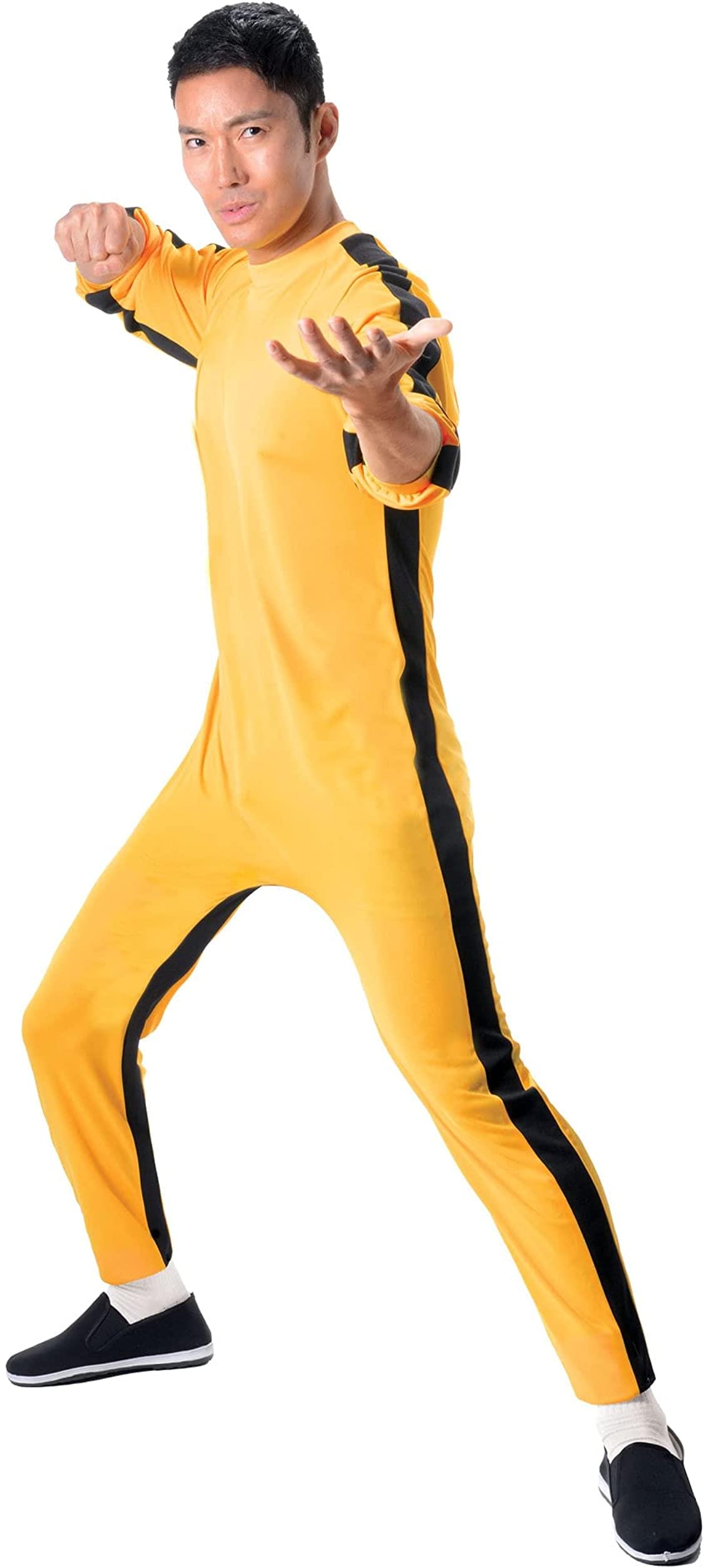 Bruce Lee Yellow Adult Costume Jumpsuit | SM/MD