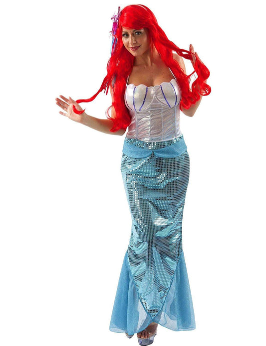 Little Mermaid Adult Fancy Costume Dress - X-Large
