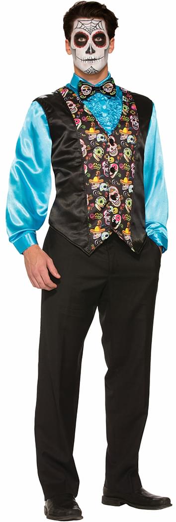 Day Of The Dead Bowtie Costume Accessory Adult Men