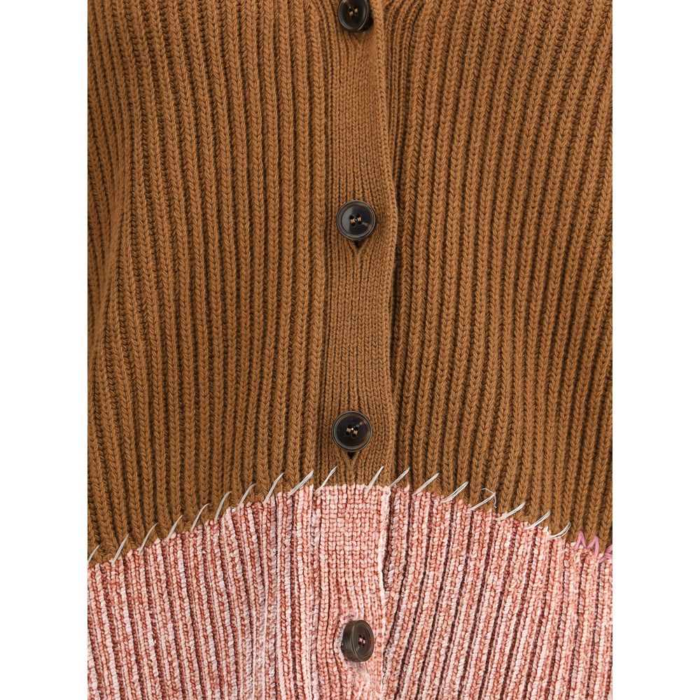 Bi color cardigan in Viscose