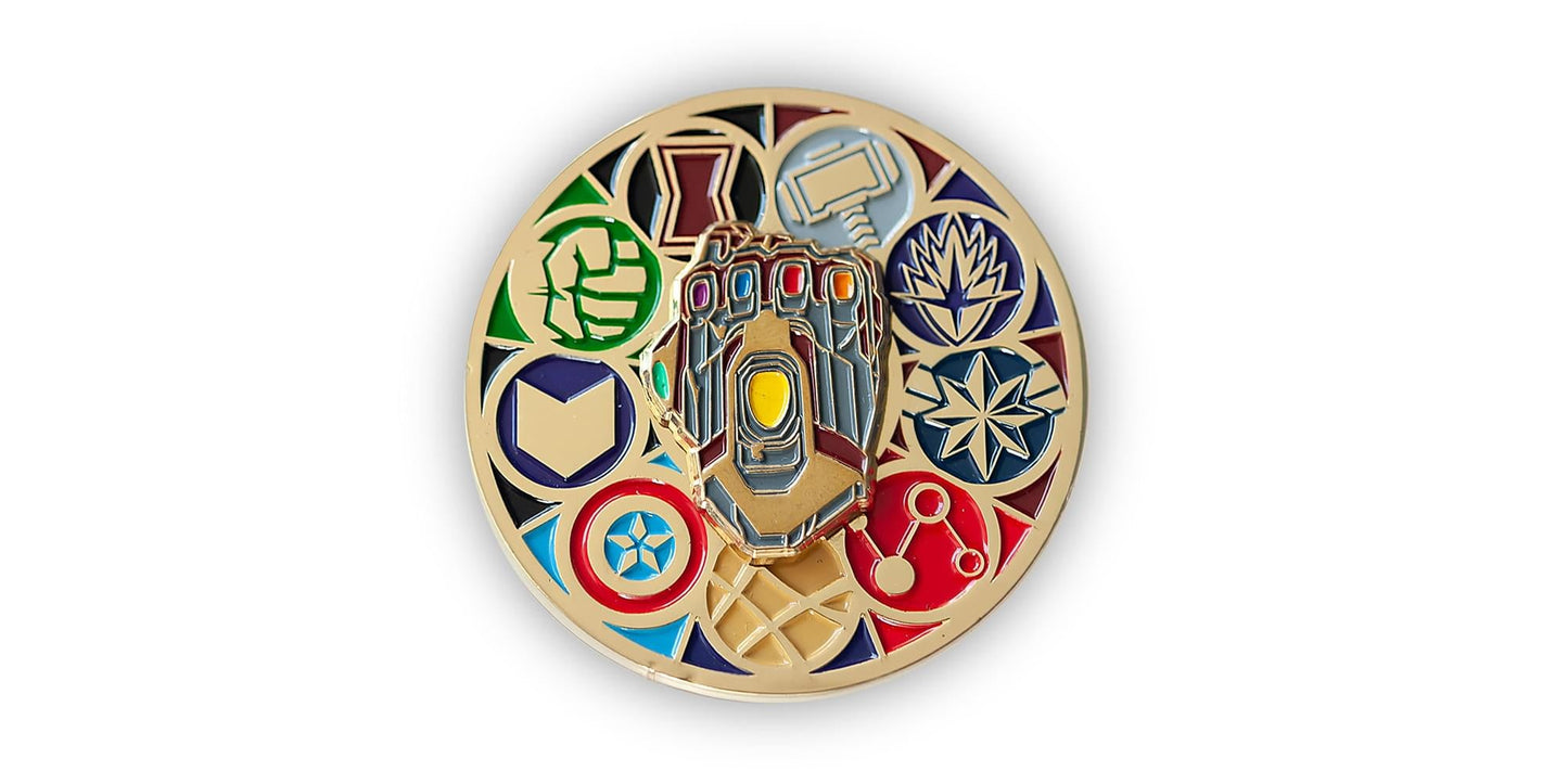 Marvel Avengers: Endgame Exclusive Spinning Stark Gauntlet | Measures 2 Inches