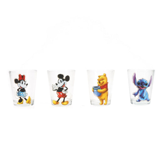 Disney Classic Characters 2-Ounce Mini Shot Glasses | Set of 4