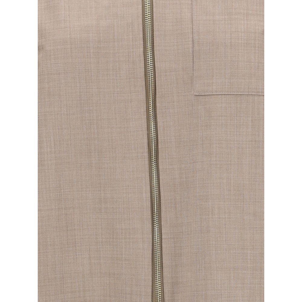 Reversible Platinum Mohair Jacket