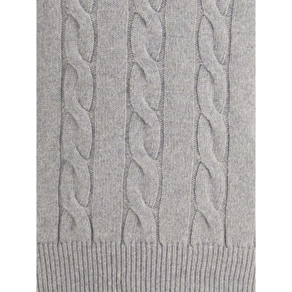 Braided-effect crewneck Sweater