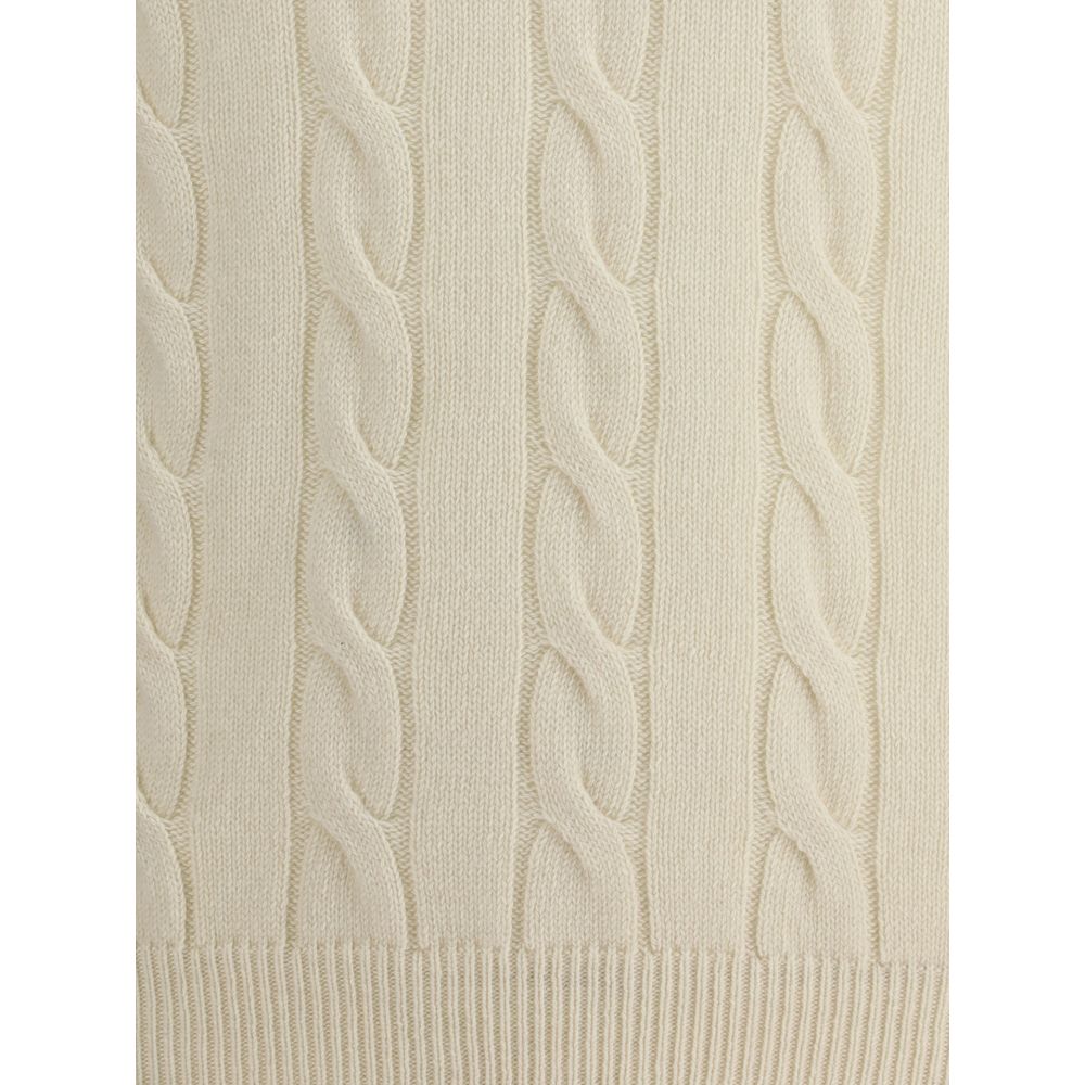 Braided Turtleneck Sweater