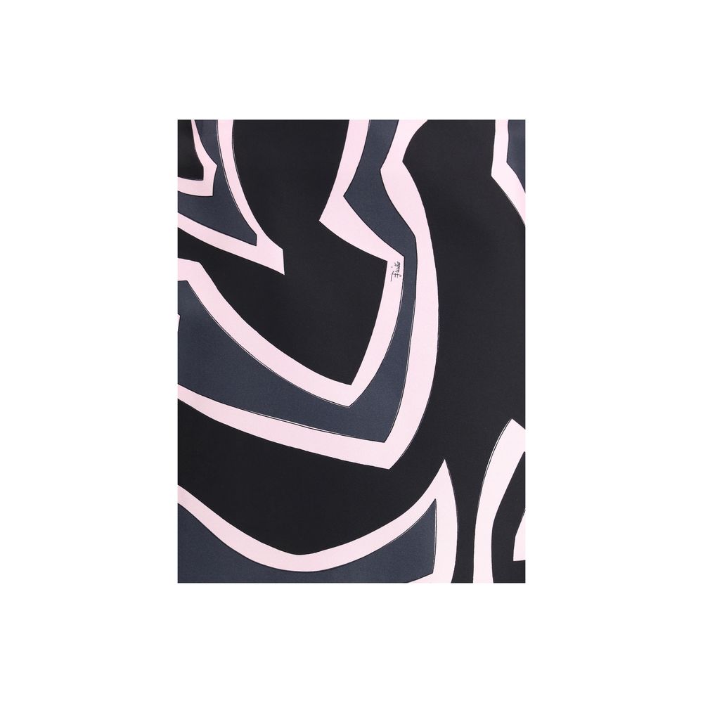 Wrap mini Skirt with Marmo print