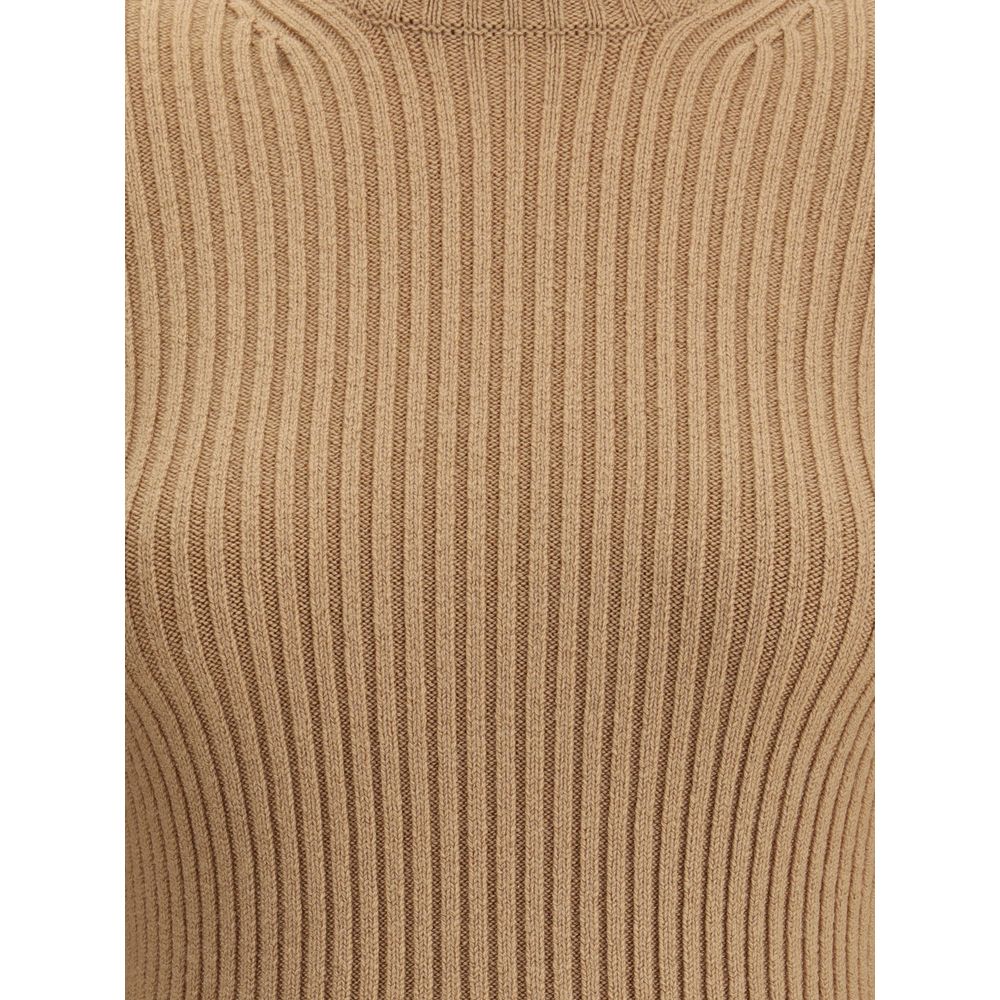 Ribbed long-sleeve T-shirt