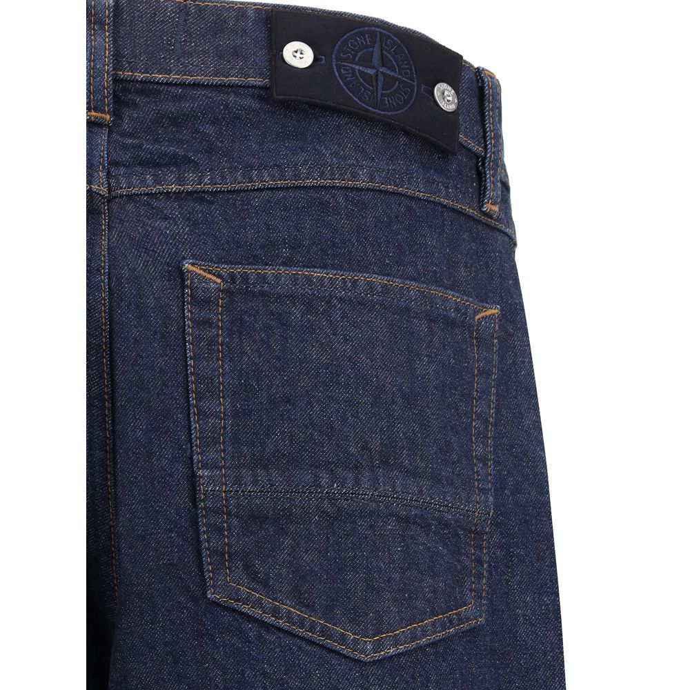 Denim-Rinsed Jeans with a classic 5-pocket construction