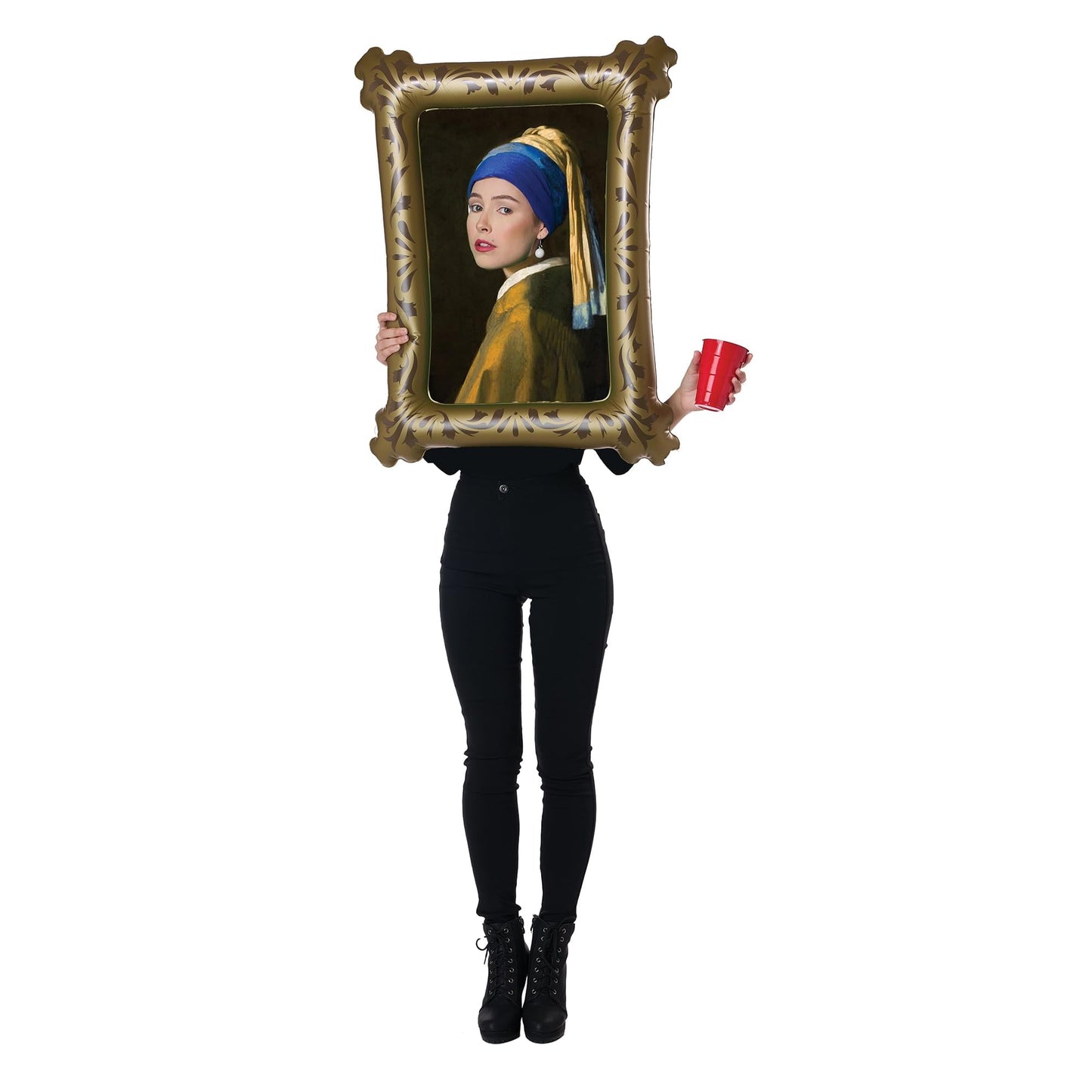 Girl With Pearl Earring Mock Painting Adult Costume | One Size Fits Most