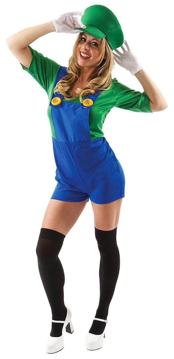 Female Super Plumber's Mate Adult Costume, Large