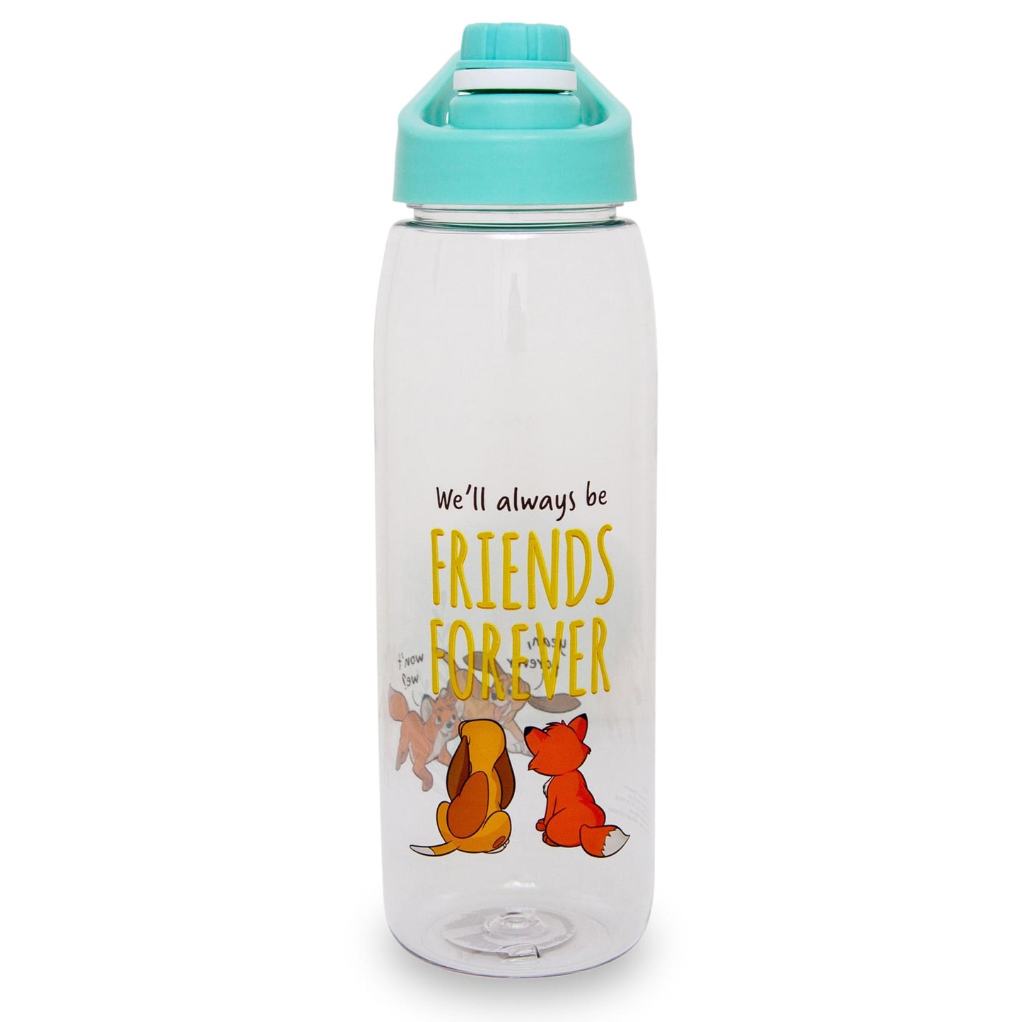 Disney Fox and the Hound "Friends Forever" Water Bottle with Lid | 28 Ounces