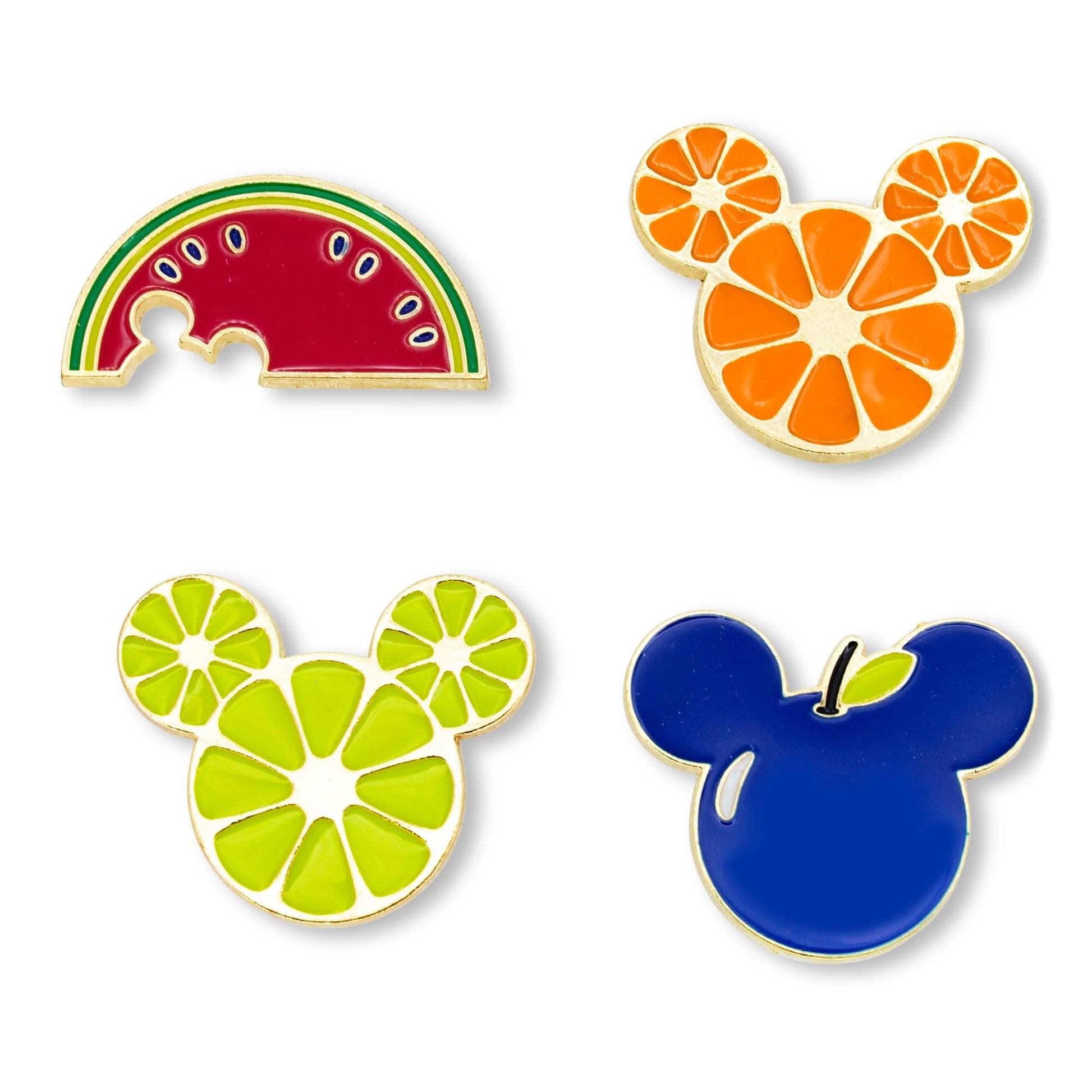 Disney Mickey Mouse Fresh Fruit 4-Piece Enamel Pin Set