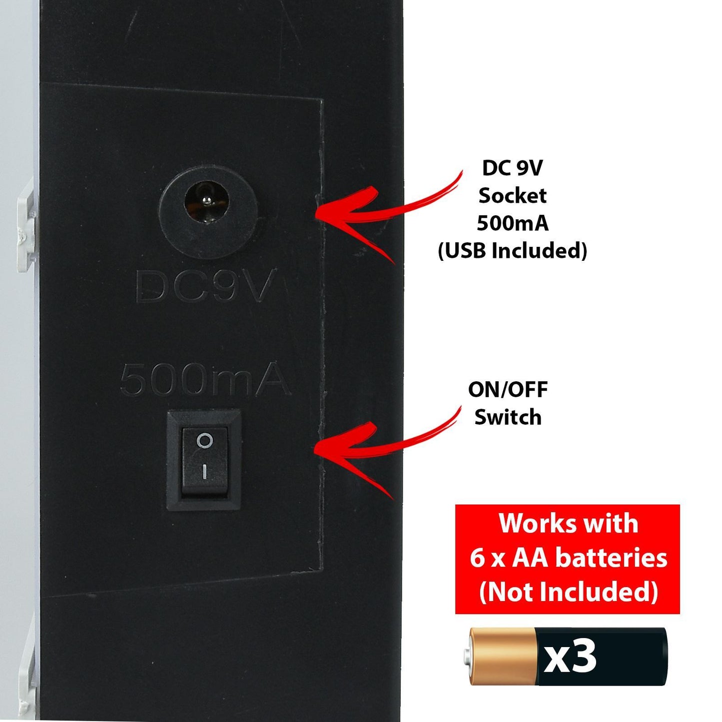 A4 Light up Letter Box Cinematic With 85 Letters, Numbers and Symbols with USB cable