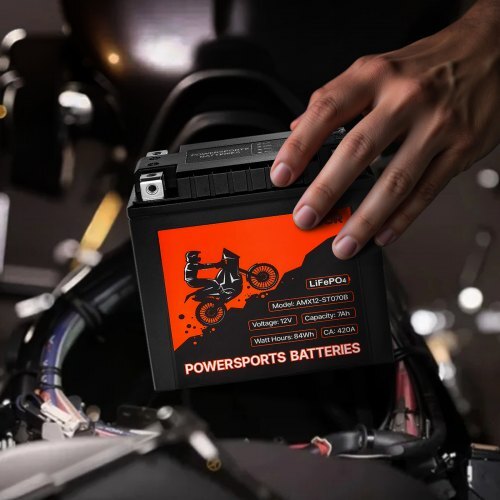 VEVOR Motorcycle Battery 12V 7Ah YT14AH-BS High Performance Powersports Battery