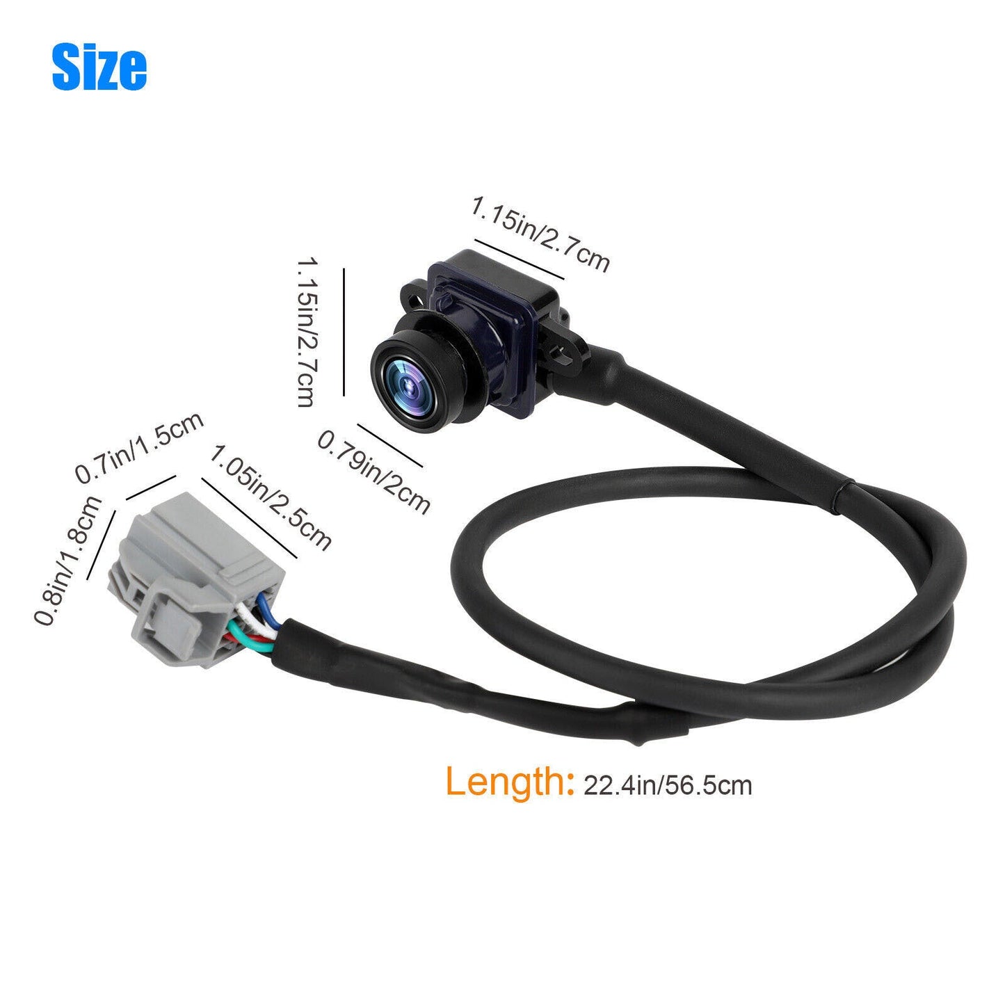Car Rearview Backup Camera Pdc Parking Camcorder 56038990aa Parts for 2013-2016 Dodge Dart Black
