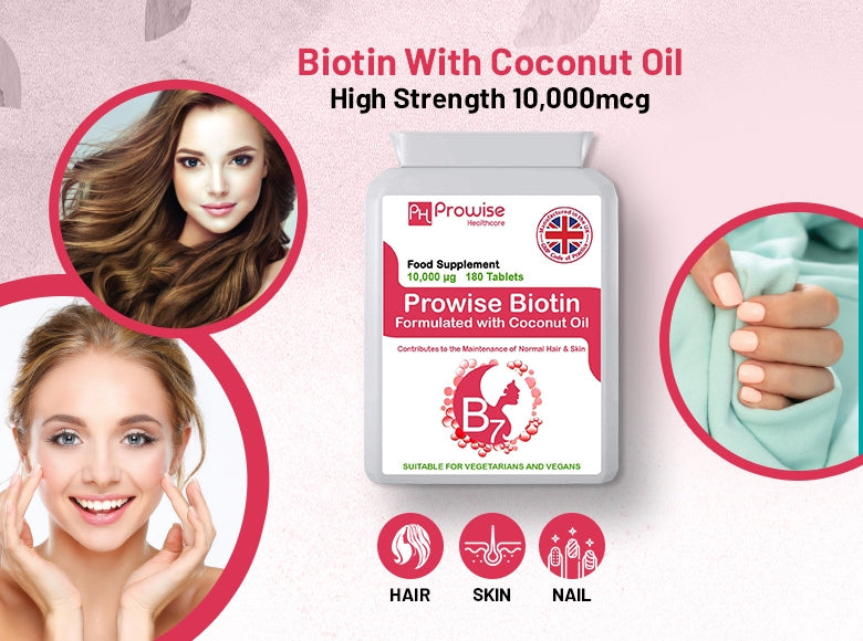 Biotin Formulated with Coconut 180 Tablets