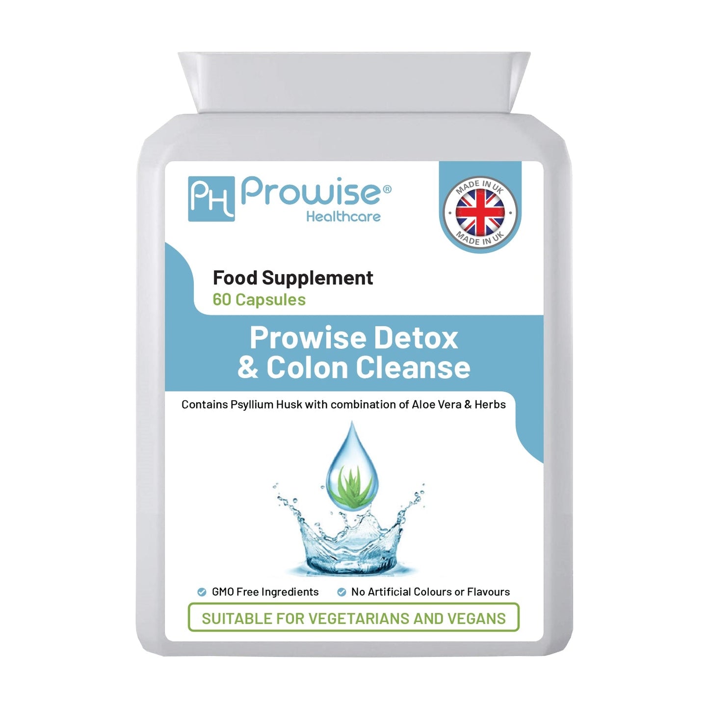 Detox Colon Cleanse 600mg 60 Capsules by Prowise Healthcare