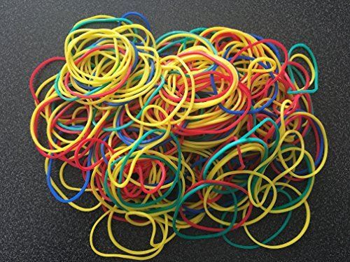 Assorted Colours Rubber Bands - Approx 250 Bands