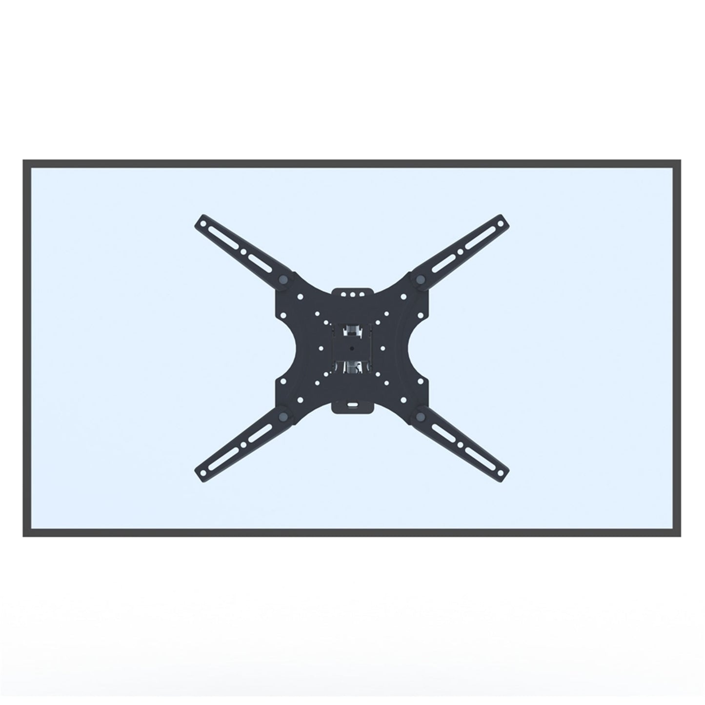 LEADZM 26-55" Adjustable Wall Mount Bracket Rotatable TV Stand TMX400 with Spirit Level