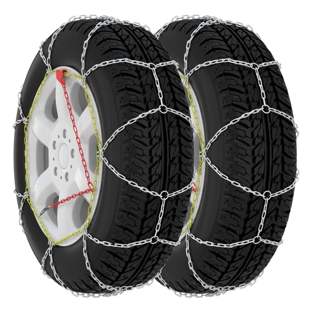 Car Tyre Snow Chains 2 pcs 9 mm KN70 to kn130