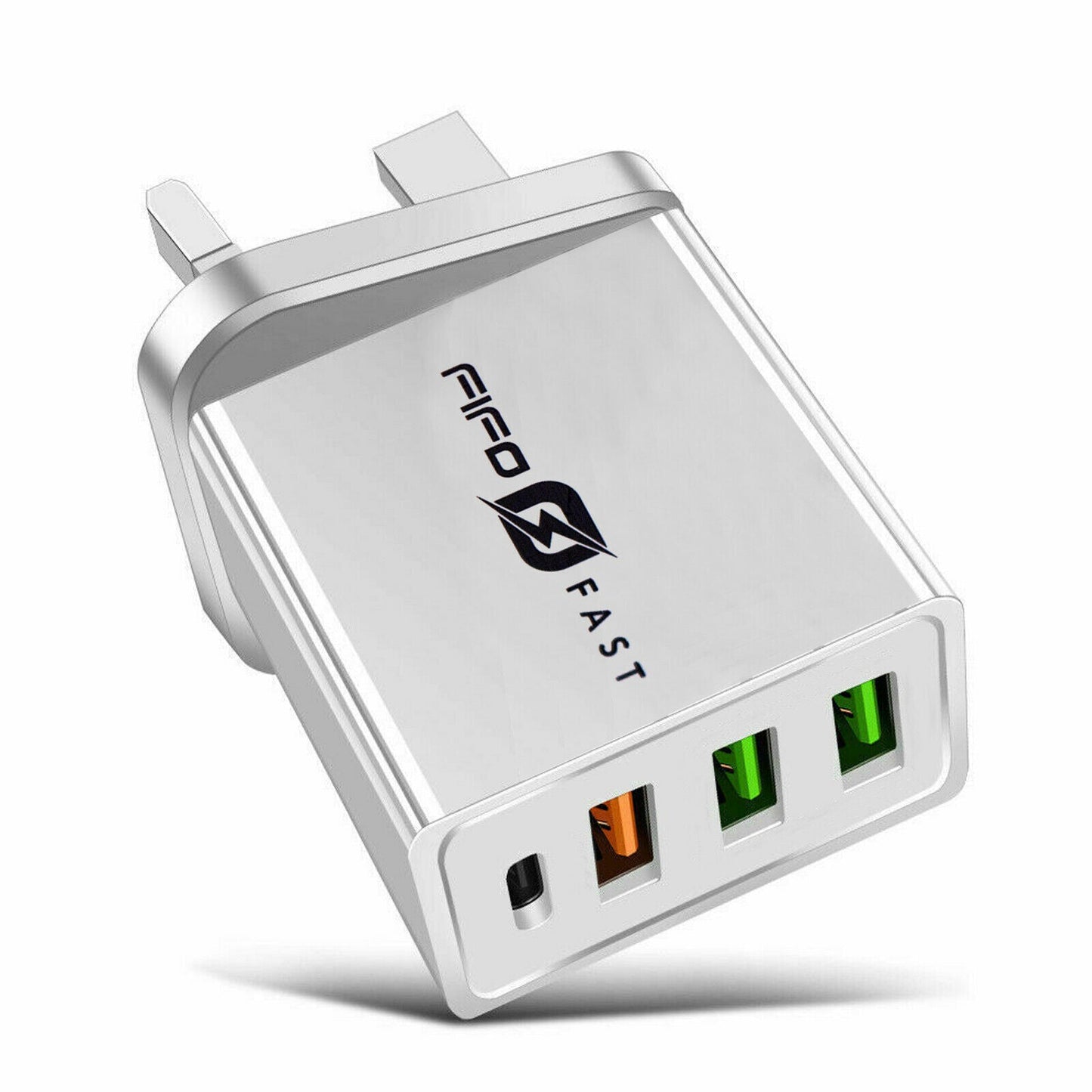 4 Multi-Port Fast PD Quick Charge QC 3.0 USB Type C Hub Wall Charger Adapter 33W