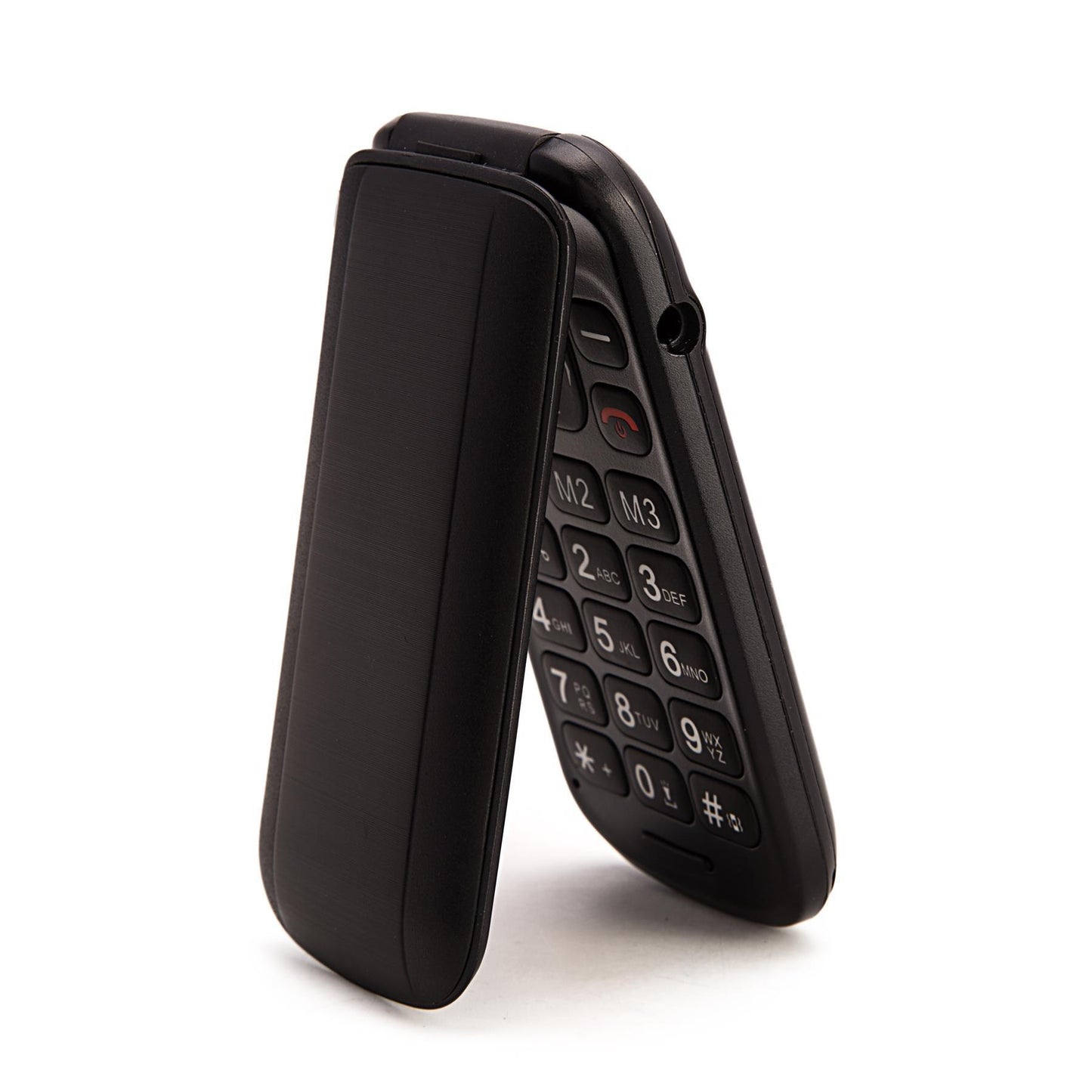 TTfone TT140 BLACK Camera Bluetooth Cheapest Folding Easy Mobile Phone with Vodafone PAYG Sim Card