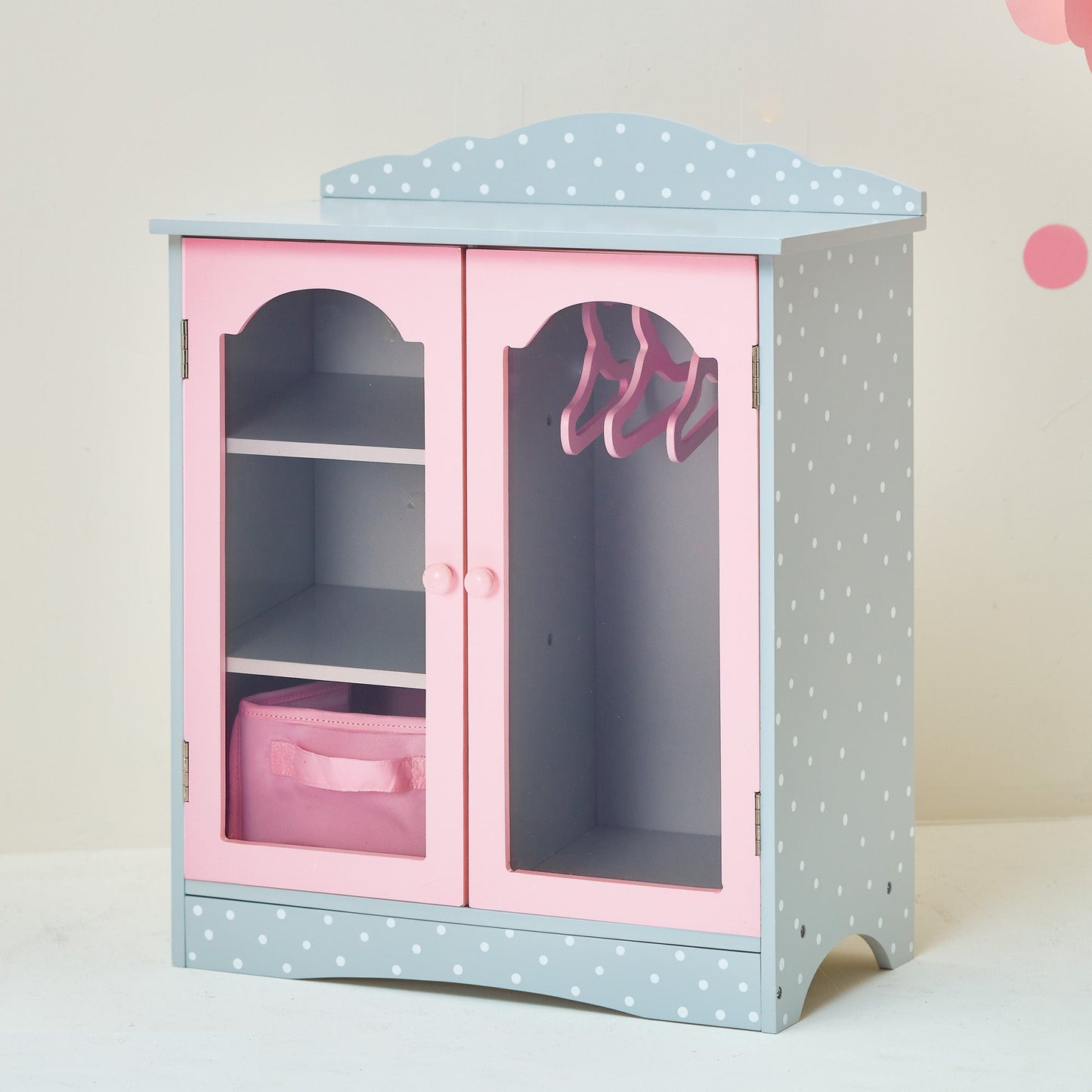 Olivia's Little World 18 Inch Doll Closet Doll Furniture With Hangers TD-0210AG