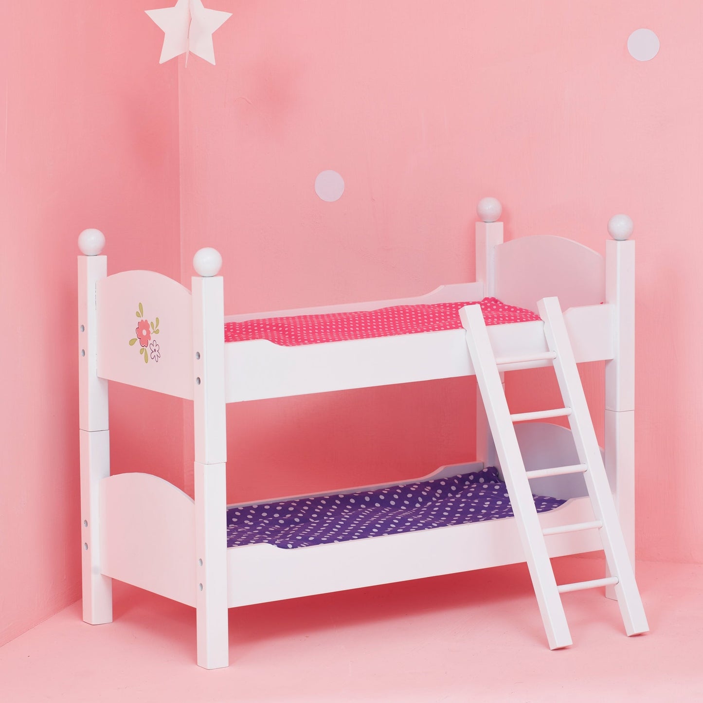 Olivia's Little World Doll Bed Wooden Baby Doll Bunk Bed Doll Furniture TD-0095A