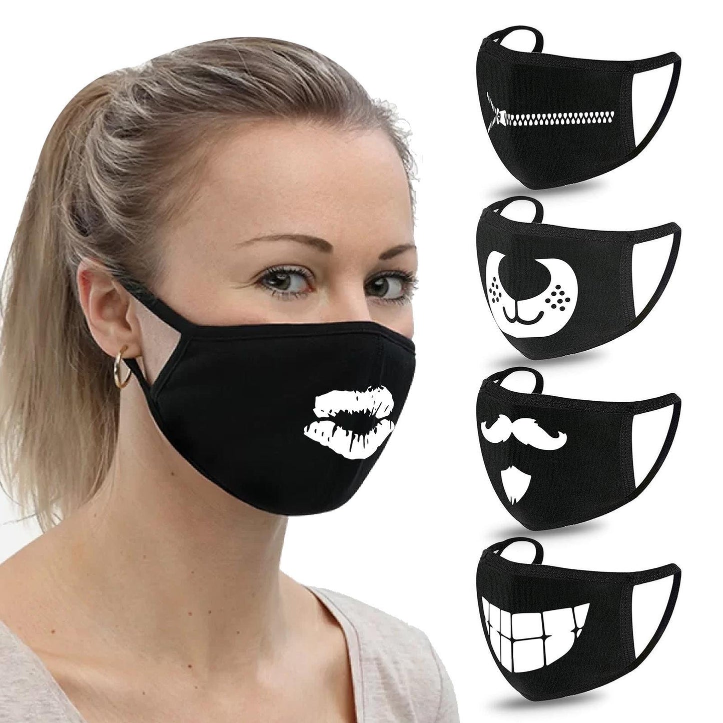 Fashion Face Masks 755013 - MOUSTACHE Design