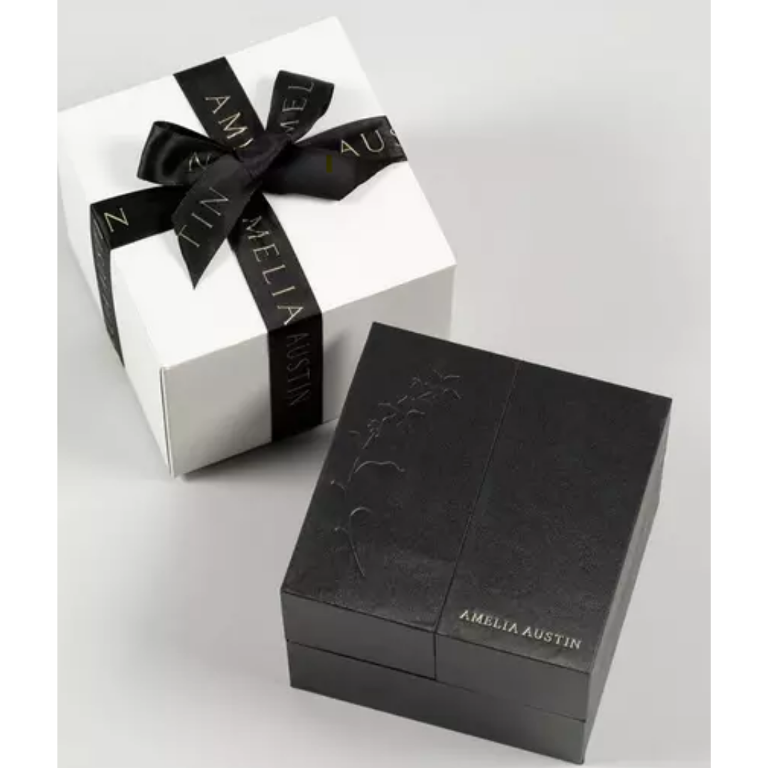 Amelia Austin Womens Bumble Bee Black Leather Strap Clear Stone Set Etched Dial Watch AA2008
