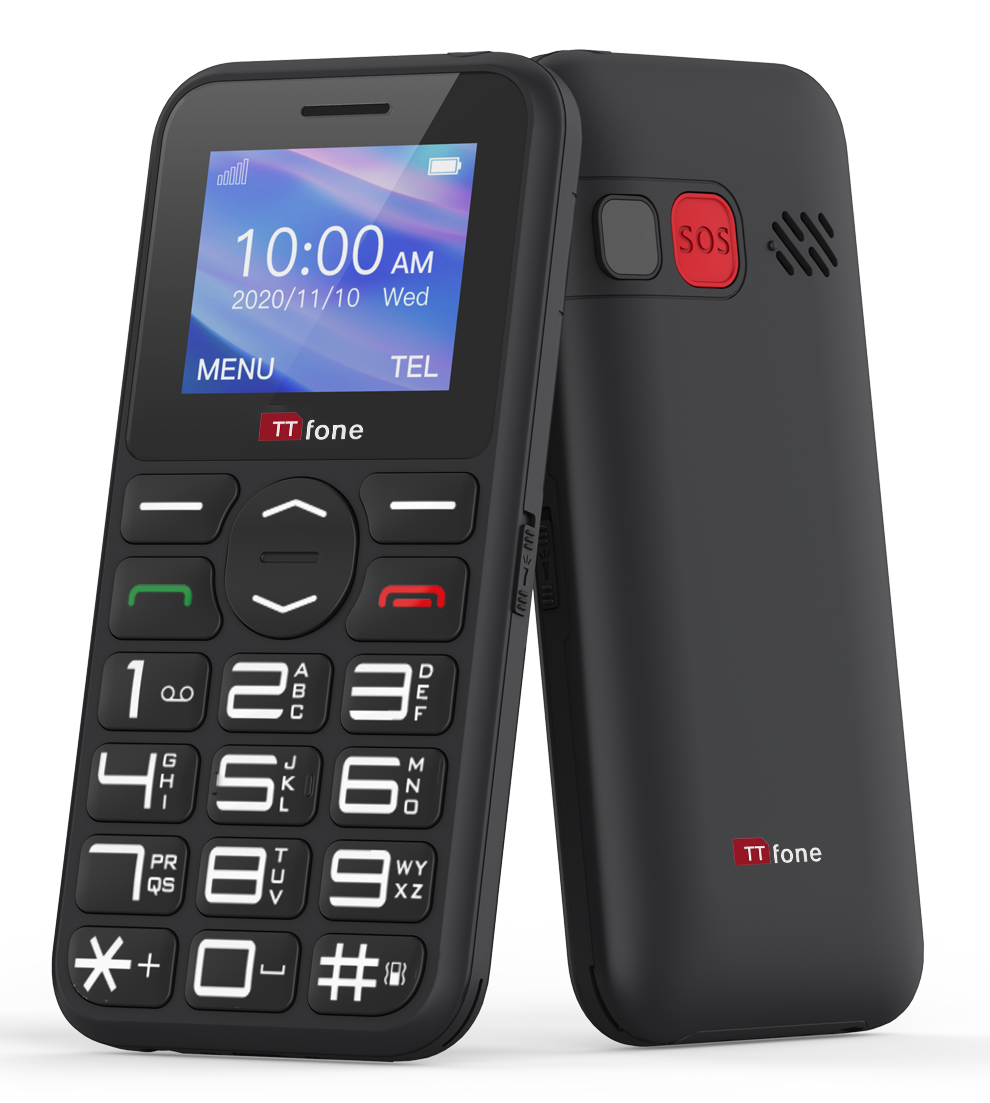 TTfone Big Button Basic Senior Emergency Mobile Phone - Mains Charger & Vodafone Sim Card
