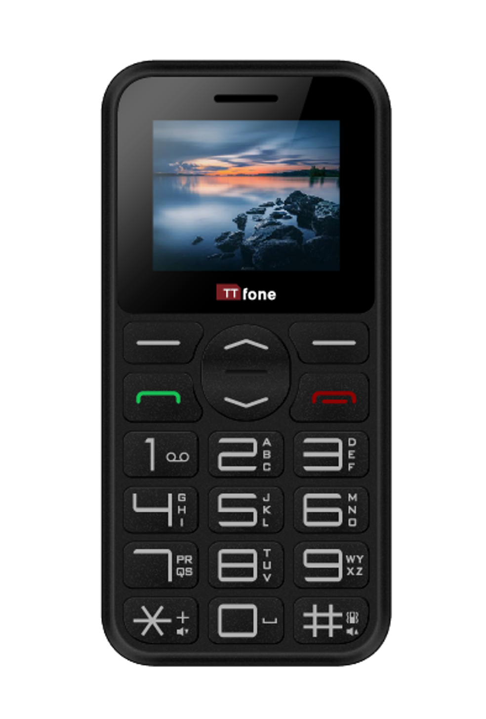 TTfone Big Button Basic Senior Emergency Mobile Phone - Mains Charger & Vodafone Sim Card