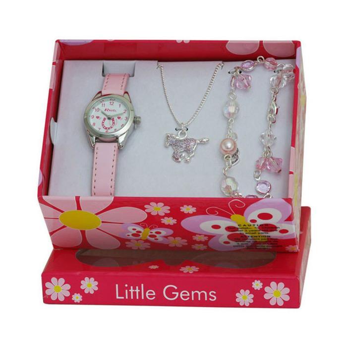 Ravel Little Gems Watch & Jewellery Set Pony R2213