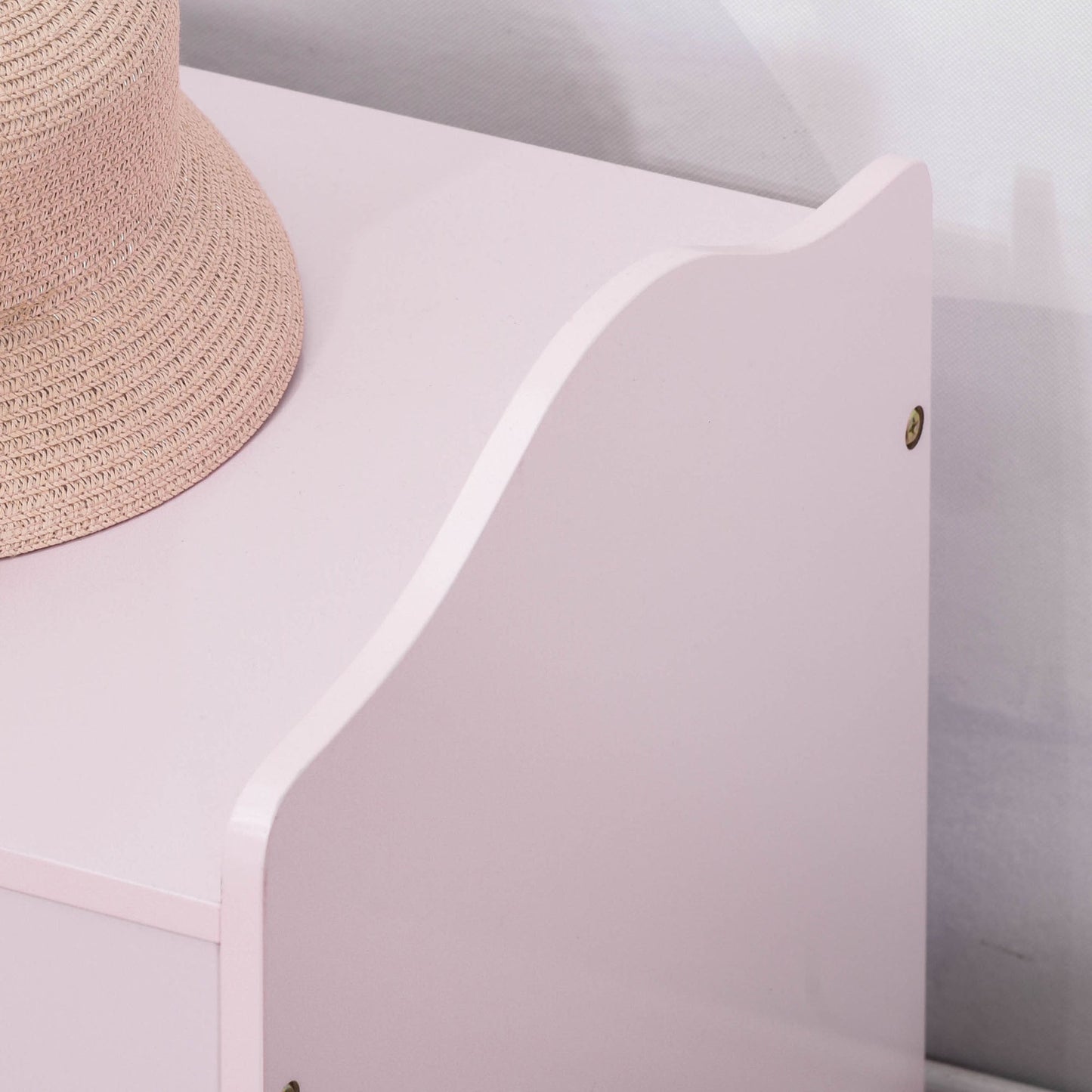 40x60cm Kids Storage Box Toy Organiser for Child 3 Yrs+ Bedroom Pink HOMCOM