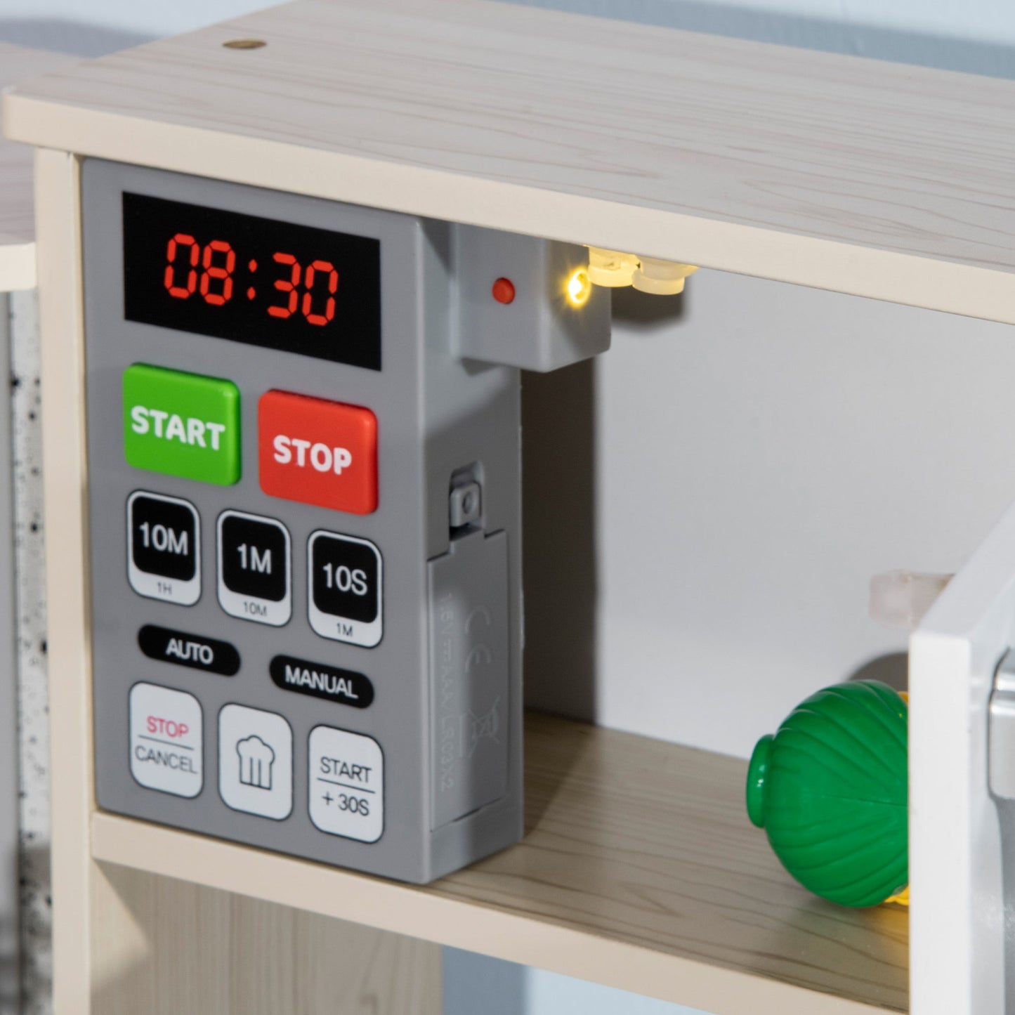 Corner Kids Kitchen w/ Sound Light, Phone, Microwave, Oven, Range Hood