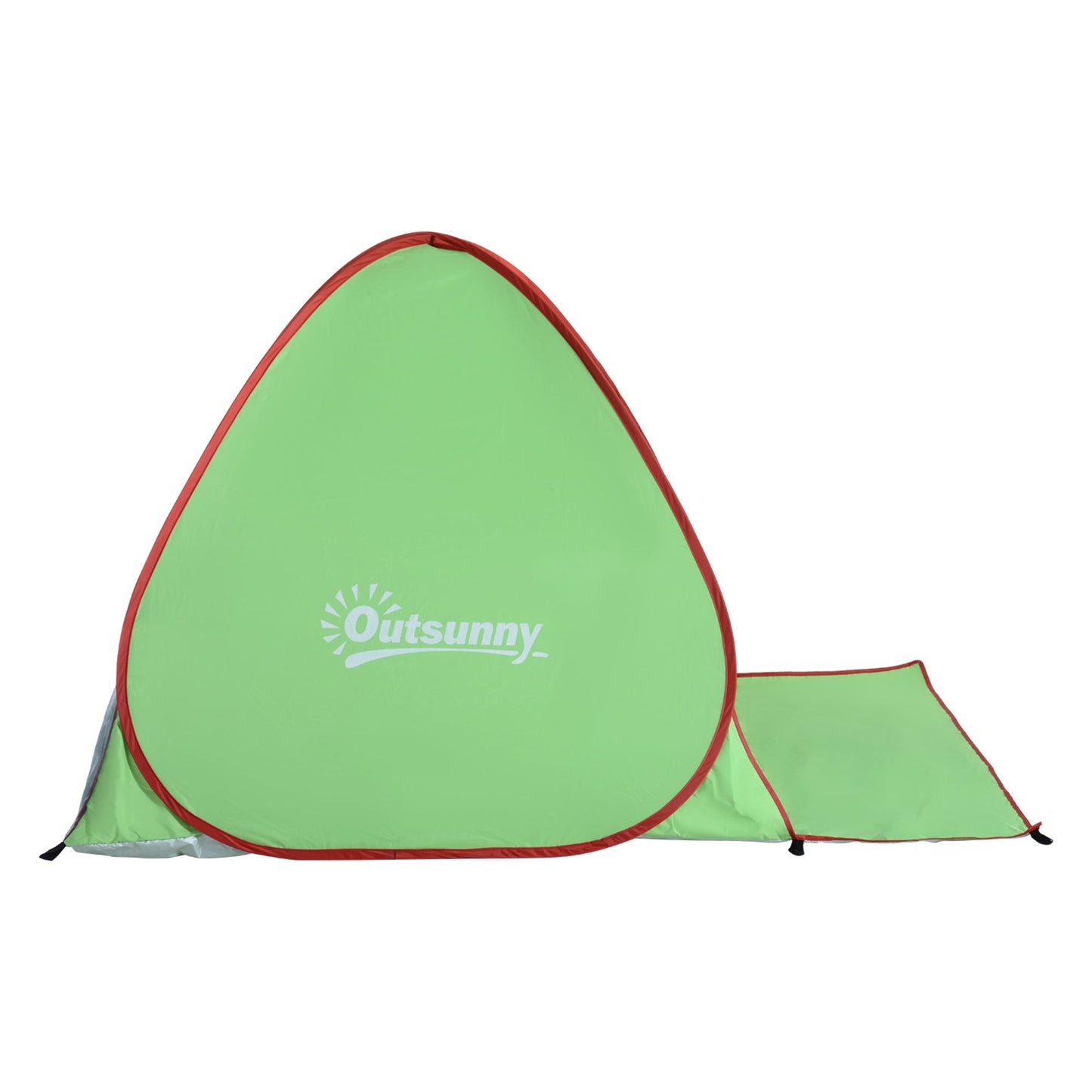 Beach Tent Instant Camping Pop up Tent Sun Shade Shelter, Green Outsunny