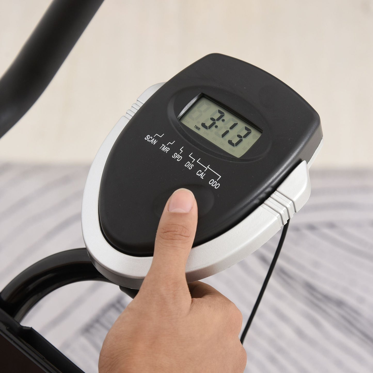 Indoor Cycling Bike Upright Stationary 10kg Flywheel Exercise Bike HOMCOM