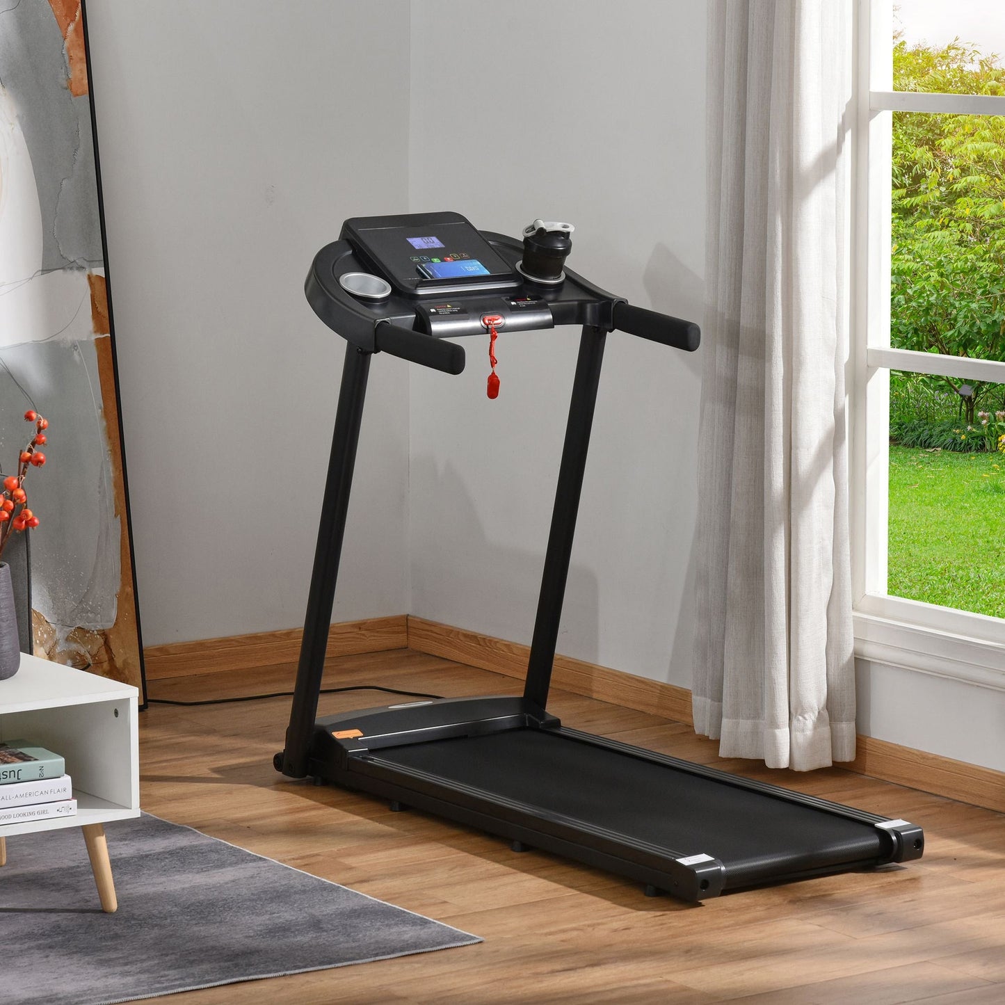Treadmill 1.5HP Electric Motorised Running Machine w/ LED Display HOMCOM