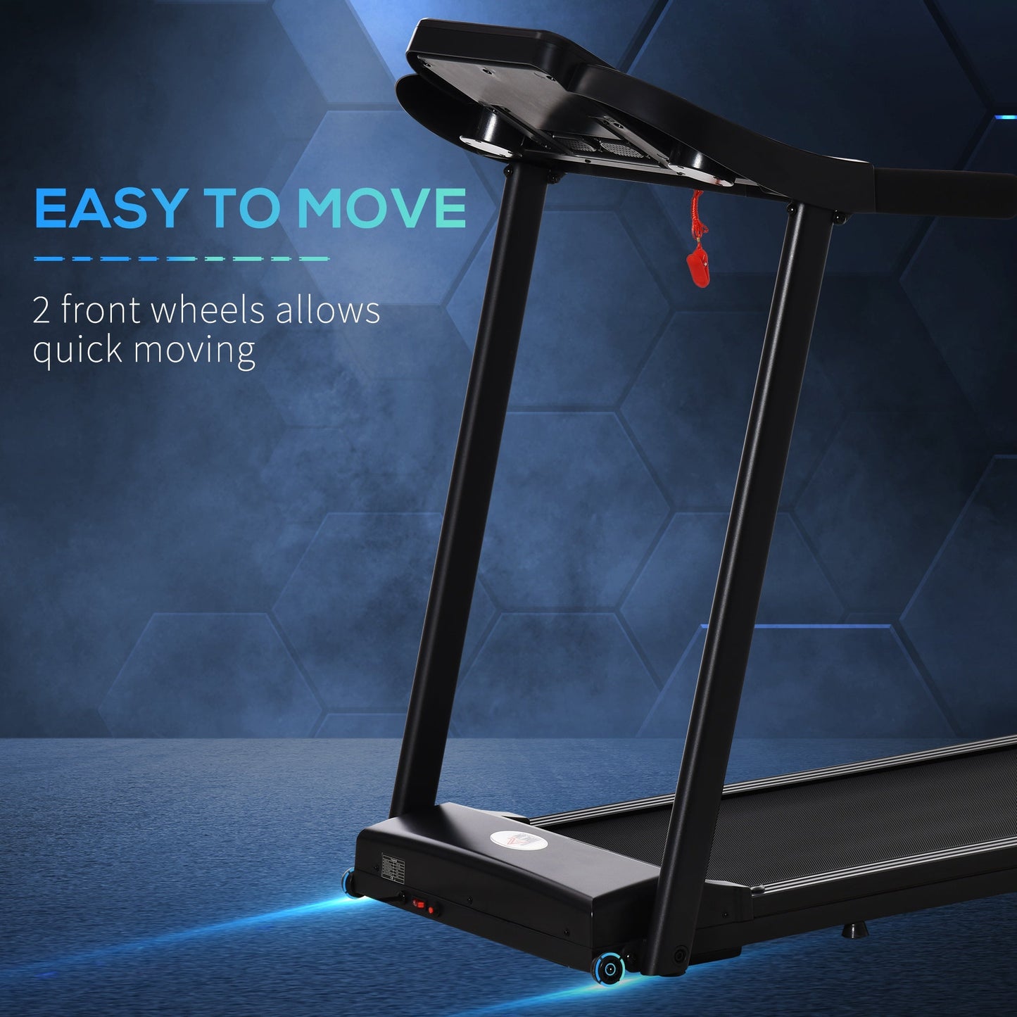 Treadmill 1.5HP Electric Motorised Running Machine w/ LED Display HOMCOM