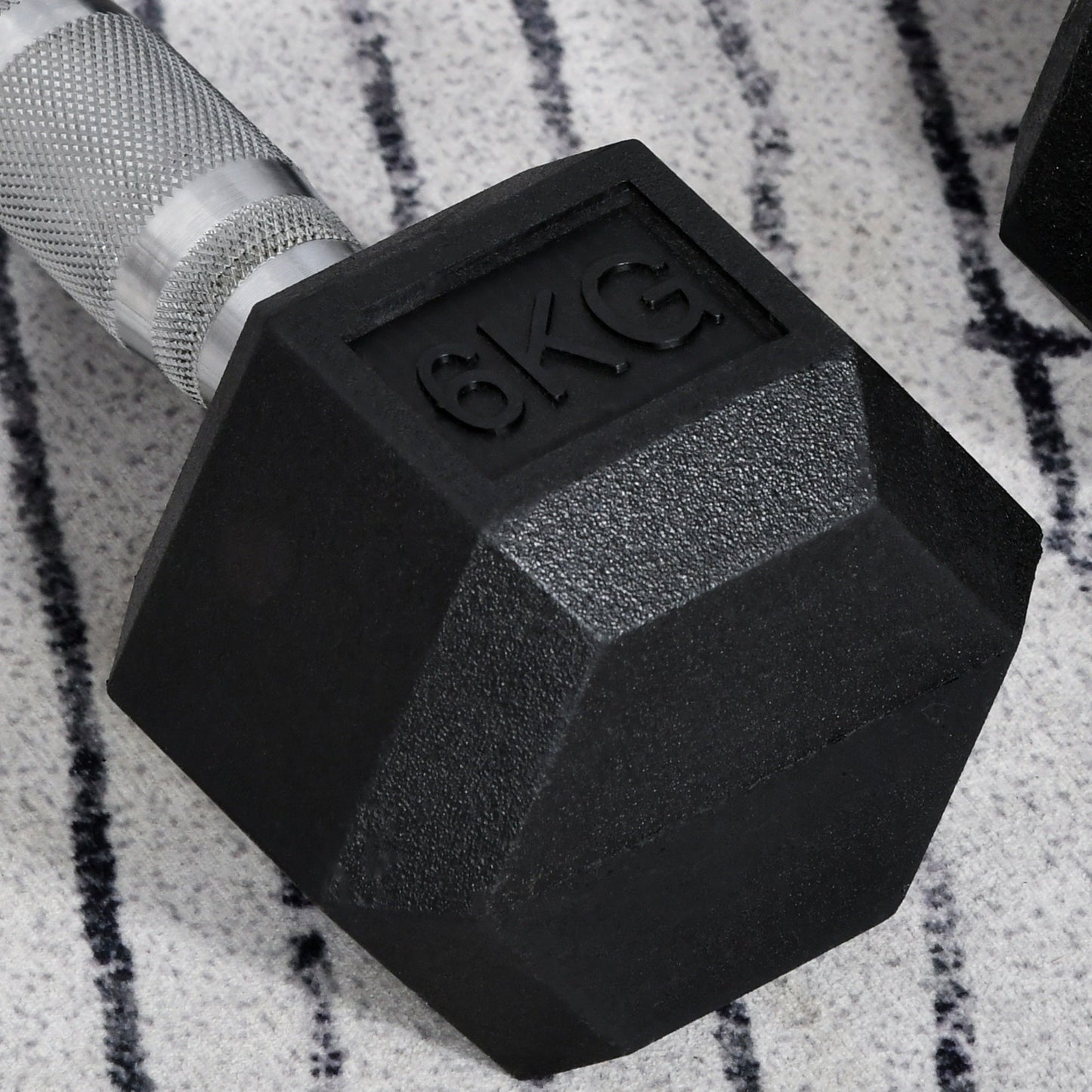 Hexagonal Dumbbells Kit Weight Lifting Exercise for Home Fitness 2x6kg HOMCOM