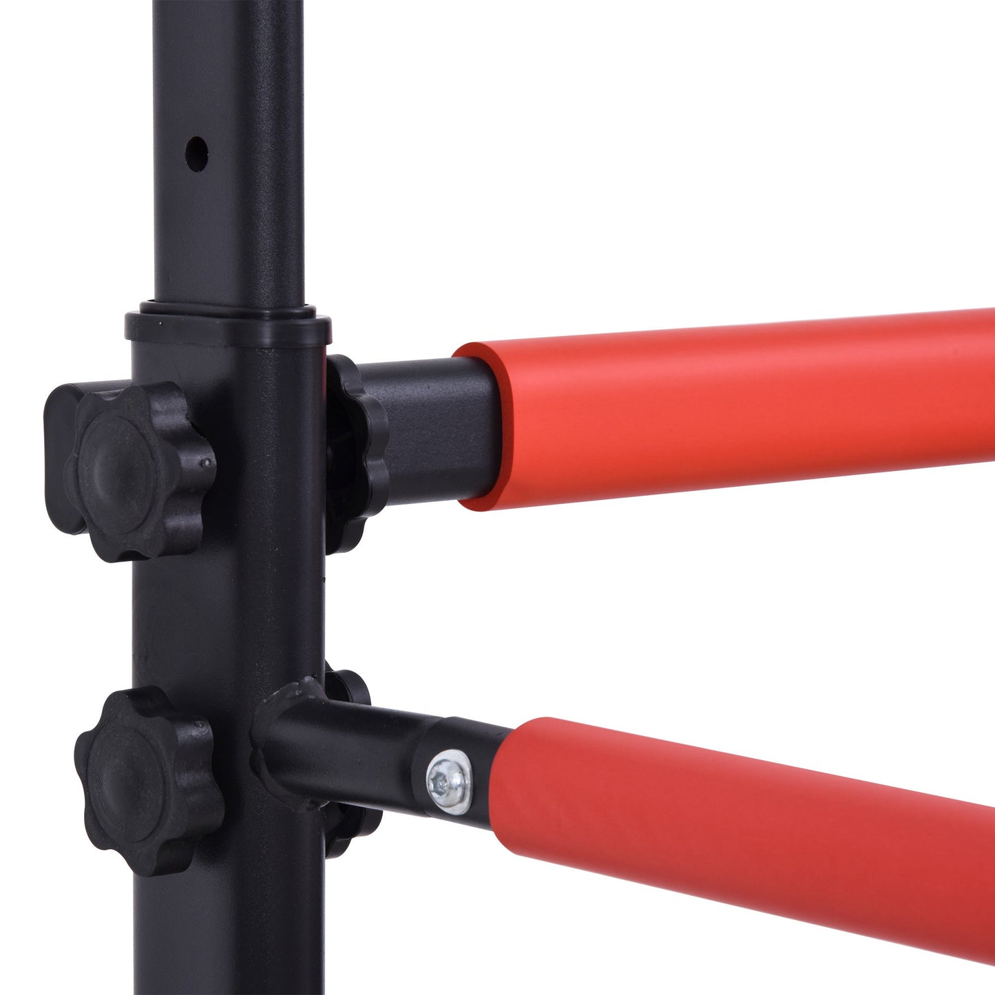 Steel Multi-Use Exercise Power Tower Station Adjustable Height w/ Grips HOMCOM