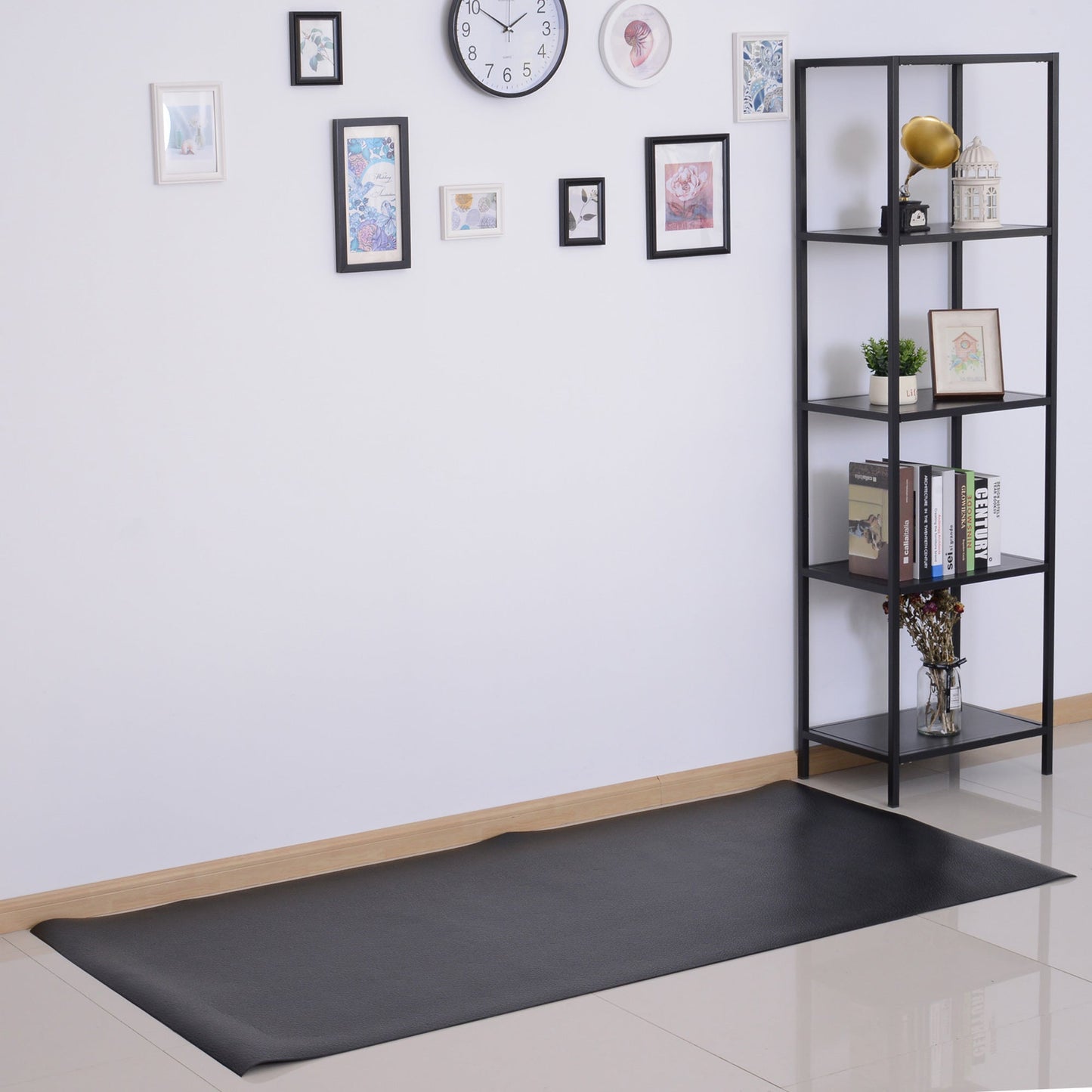 Thick Equipment Mat Gym Exercise Fitness Workout Tranining Bike Protect HOMCOM