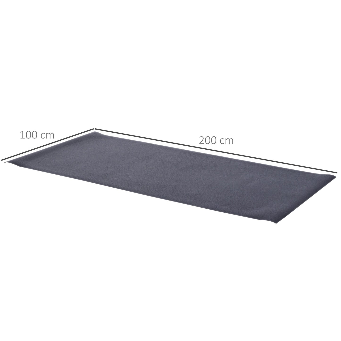 Thick Equipment Mat Gym Exercise Fitness Workout Tranining Bike Protect HOMCOM
