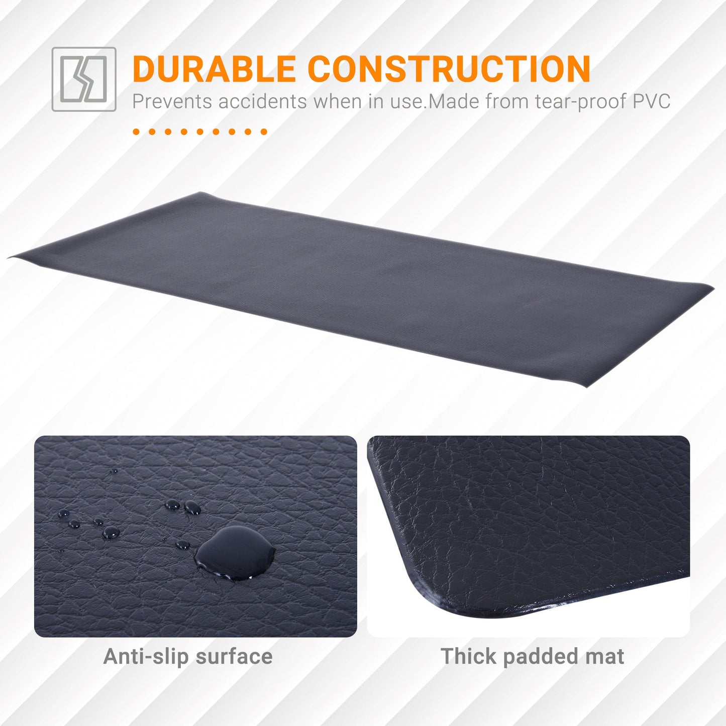 Thick Equipment Mat Gym Exercise Fitness Workout Tranining Bike Protect HOMCOM