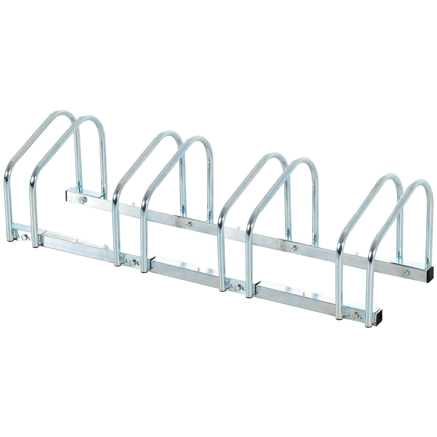 4 Bike Parking Rack Locking Storage Stand Holder Floor Wall Mount HOMCOM