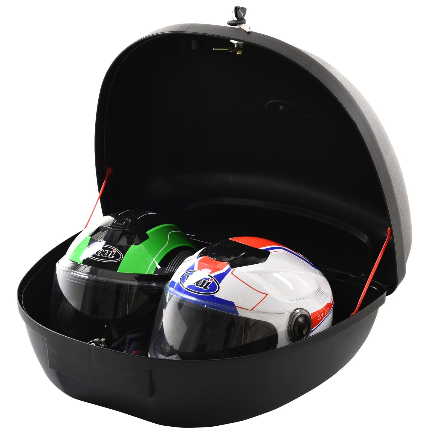 48L Motorcycke Trunk Travel Luggage Storage Box, Can Store Helmet HOMCOM
