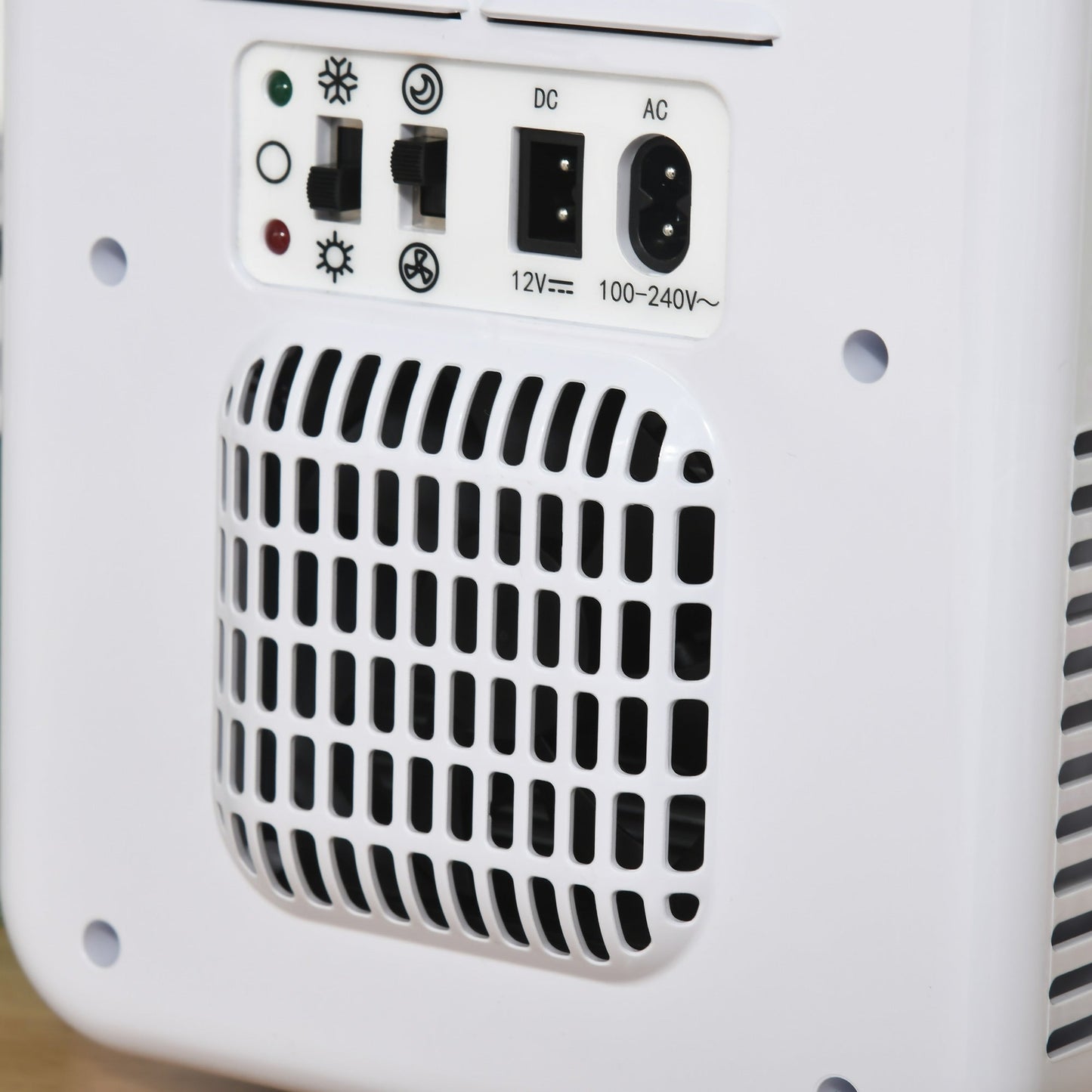 4L Mini Fridge, AC+DC Portable Cooler & Warmer for Home or Car, White HOMCOM