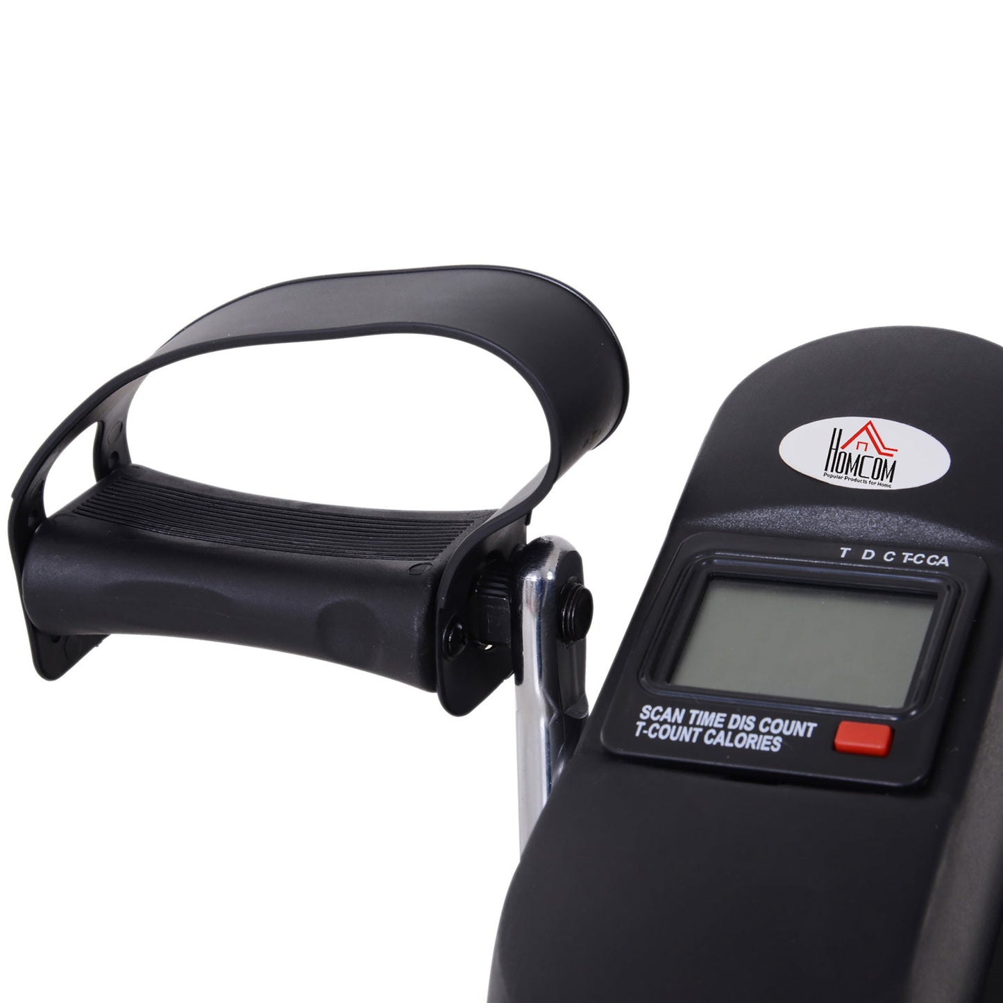 Mini Exercise Bike Portable Pedal Manual Machine Indoor Fitness Black HOMCOM