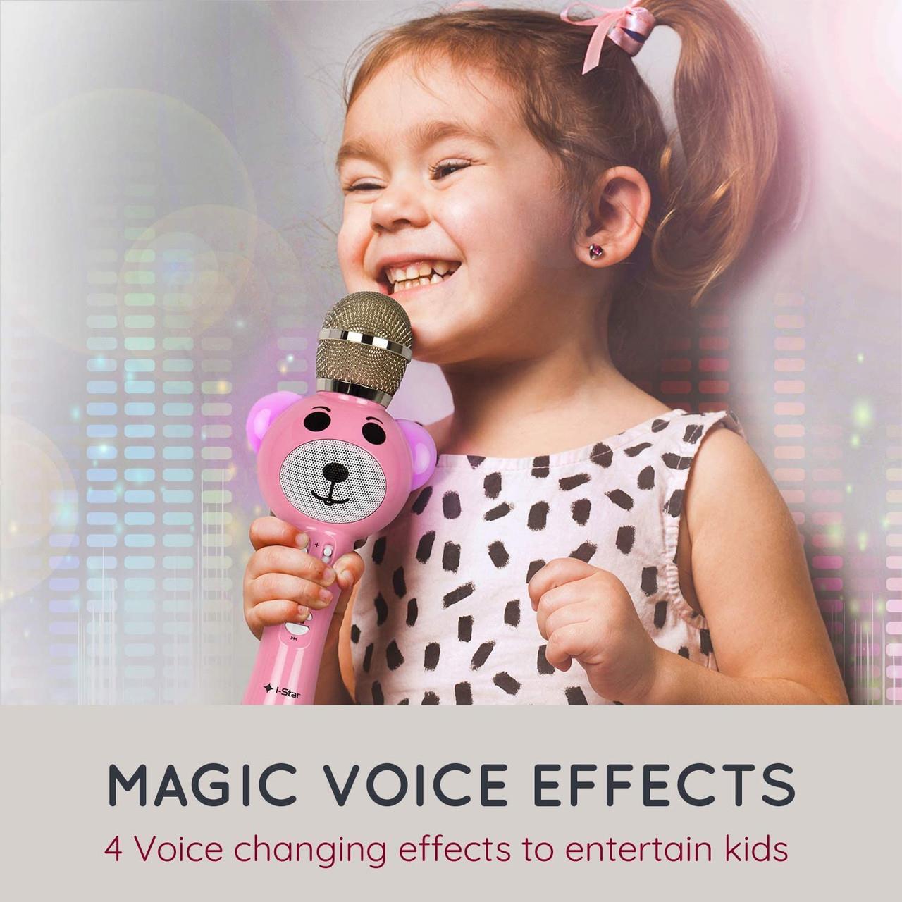 i-Star Kids Karaoke Microphone Pink- 90043PI