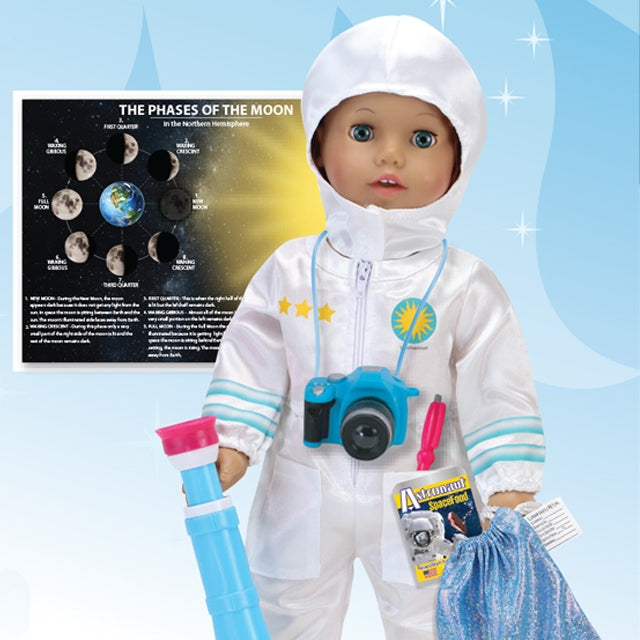 8 Piece Astronaut Space Suit Outfit for 18" Baby Dolls,